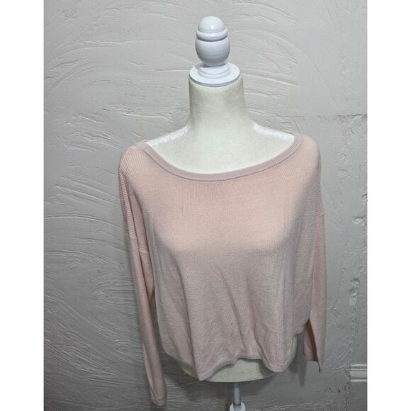 Garage Light Pink Long Sleeve Top Woman's Size Medium - Picture 4 of 8